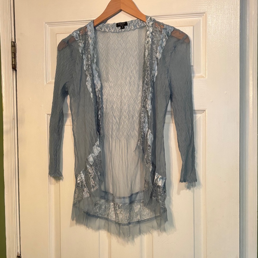Light Blue Komarov Dress and Cardigan Set - Picture 4 of 15